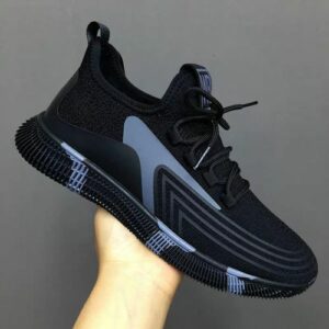 Lightweight Casual Sneakers – Black